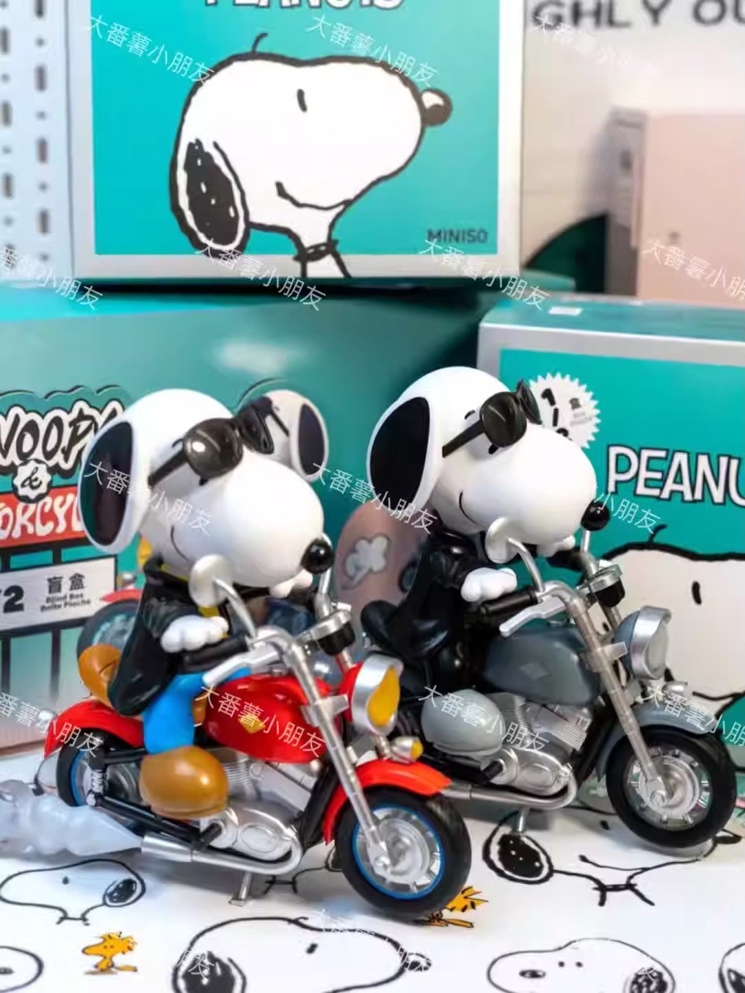 Snoopy & Motorcycle by Miniso