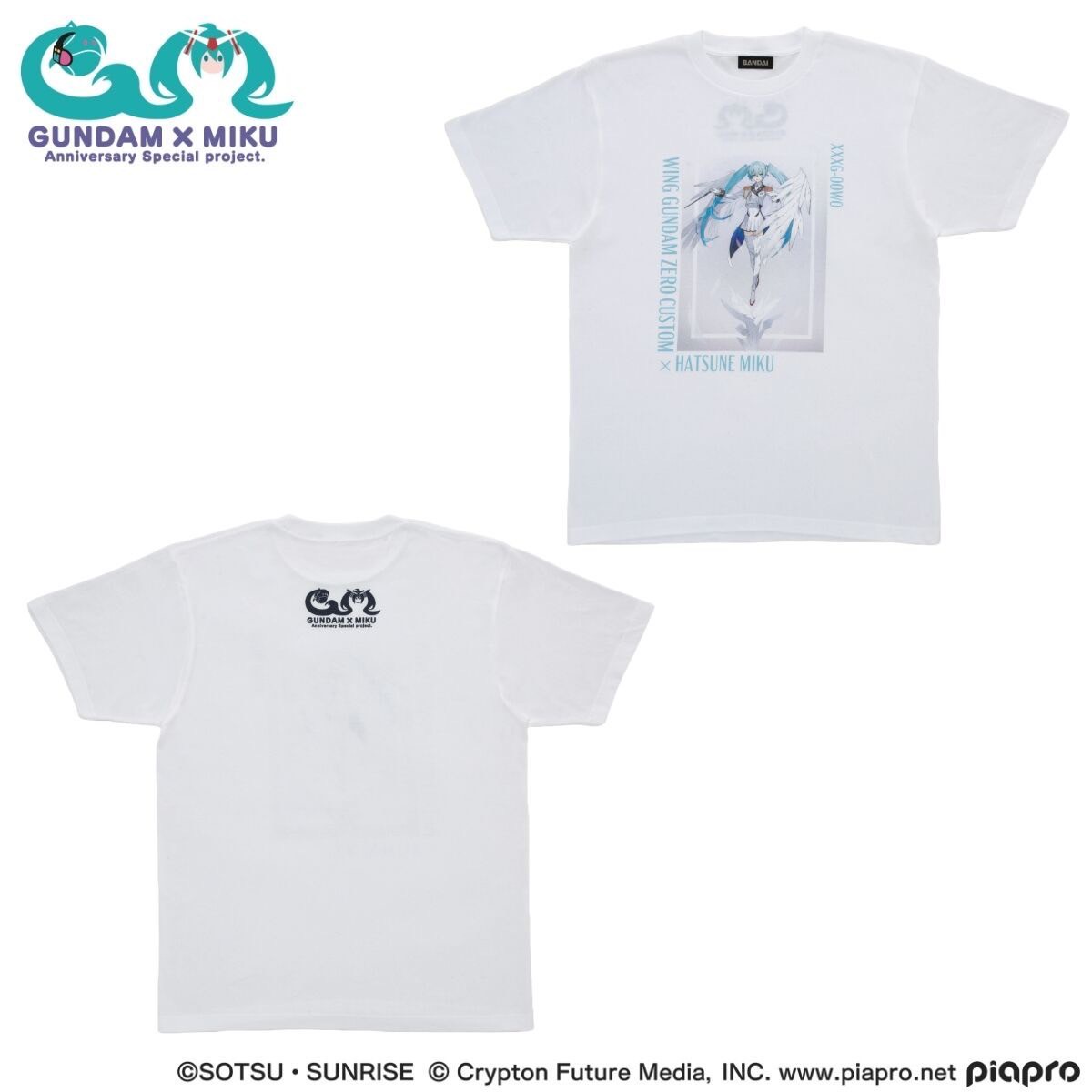 PRE-ORDER : Gundam 45th Anniversary x Hatsune Miku T-shirt