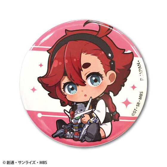 PRE-ORDER : Mobile Suit Gundam The Witch from Mercury Trading Can Badge Gyugyutto