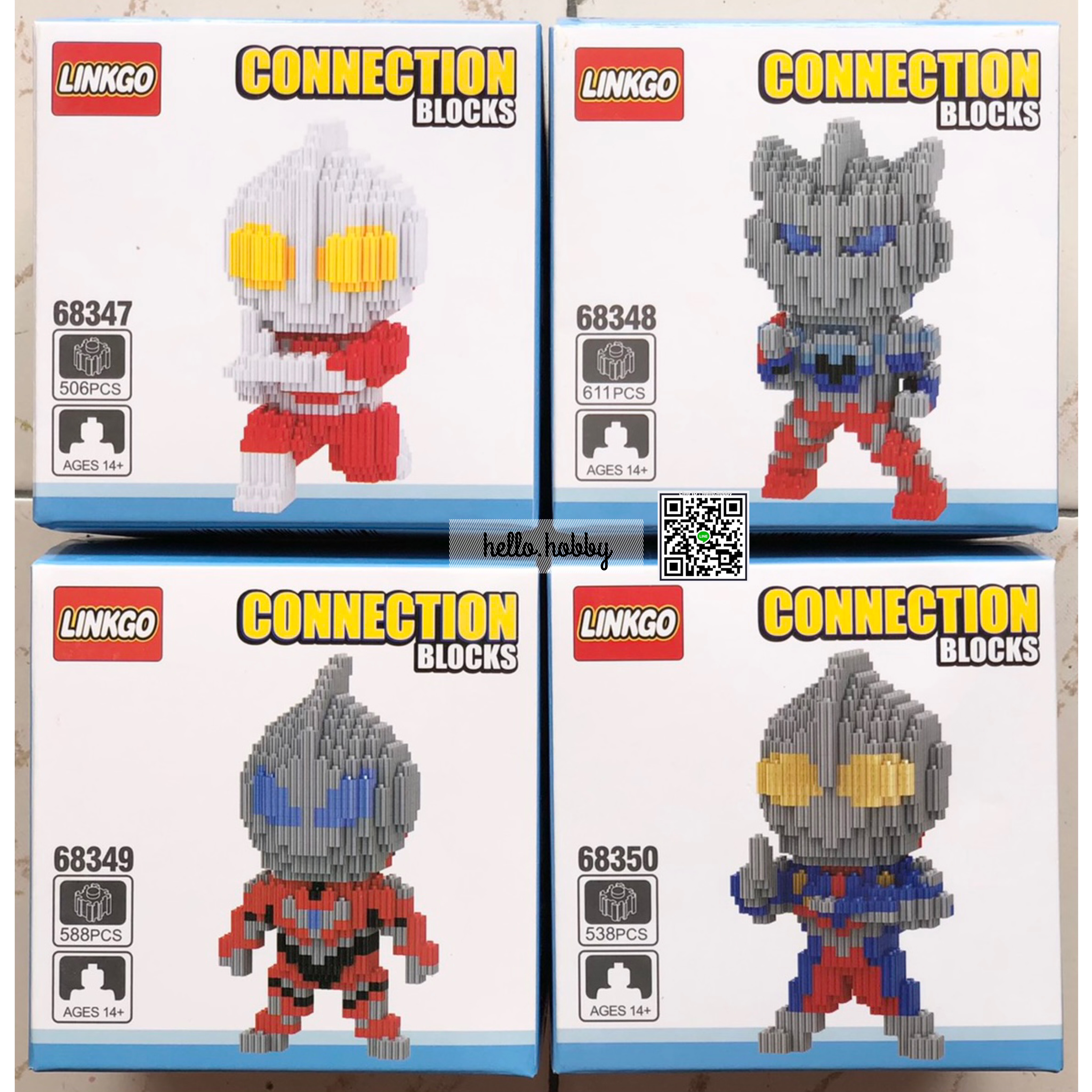 Linkgo 68347 - 68350, 68361-68362, 68377-68388 Ultraman