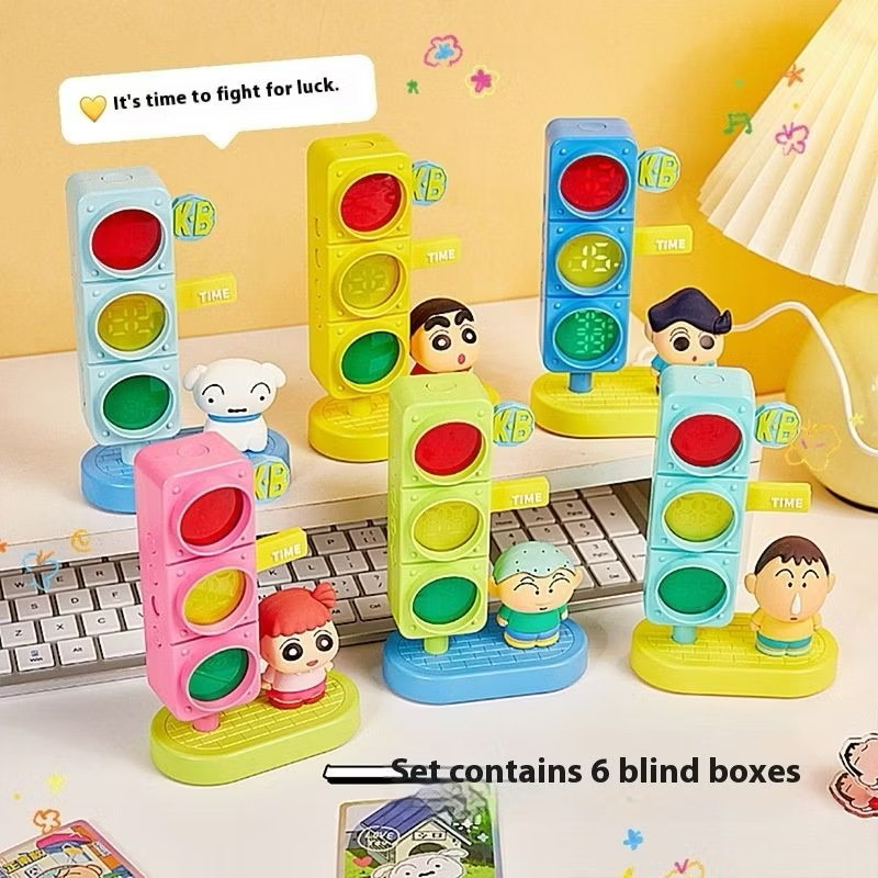 ร้าน🇹🇭 พร้อมส่ง✨ นาฬิกาปลุกตั้งโต๊ะ ได้ 1 ตัว - Crayon Shinchan - Traffic Light Alarm Clock Series by Maihe