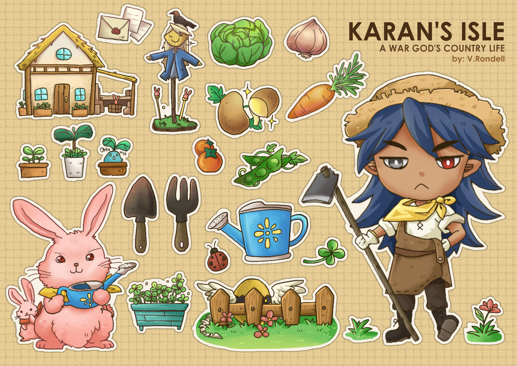 Sticker_Karan's Garden(A6)