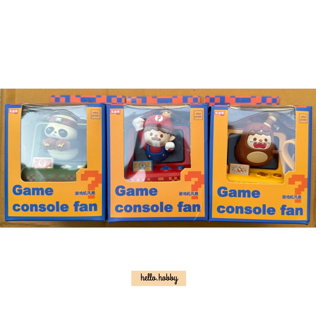 พัดลมมือถือ Portable Fan - Arcade Game - Mario / Panda / Brown Sugar