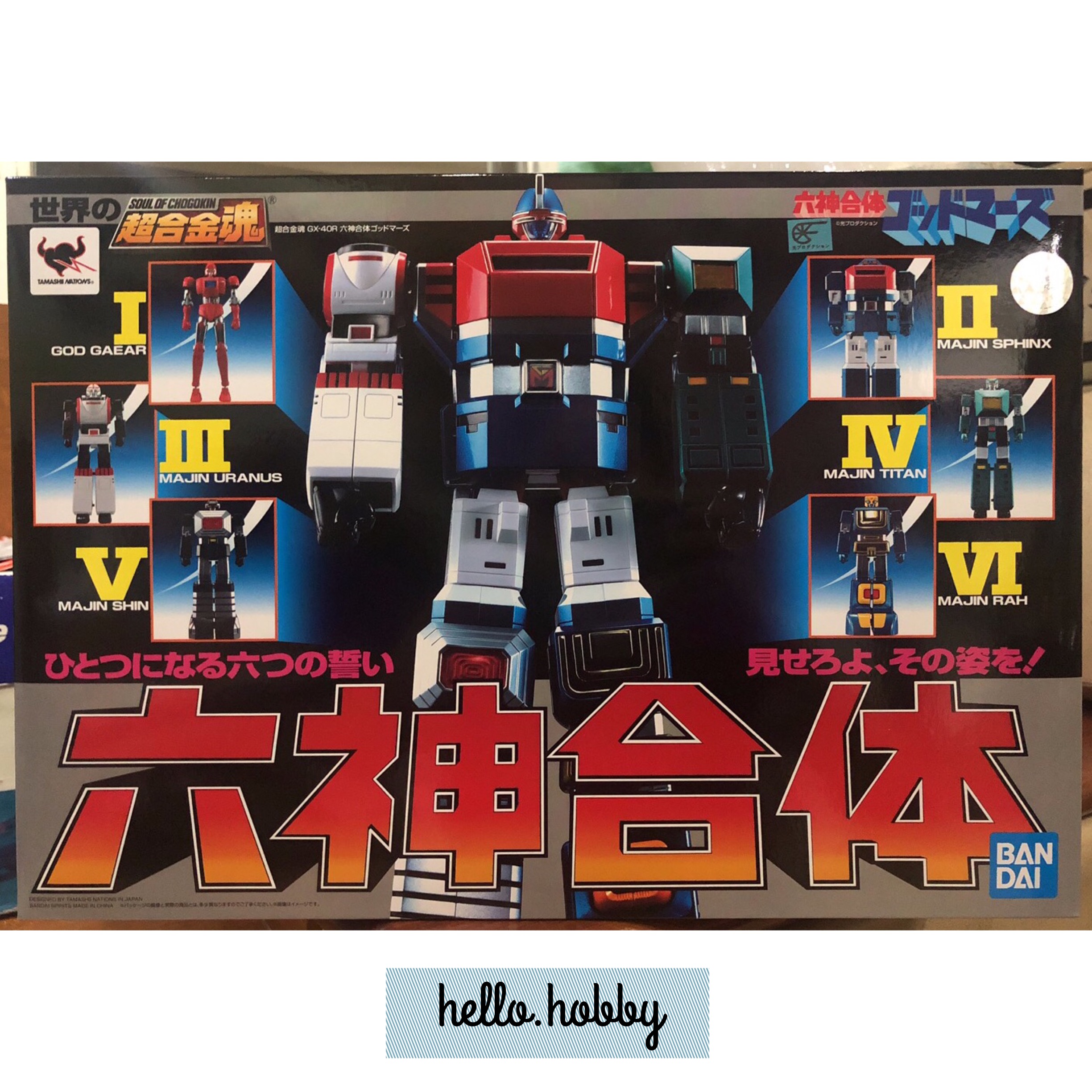 SOUL OF CHOGOKIN GX-40R SIX GOD COMBINATION GODMARS by Bandai