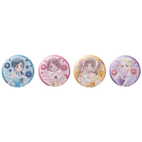PRE-ORDER : Pretty Cure All Stars Dress Up Series Can Badge (Full Complete Set)