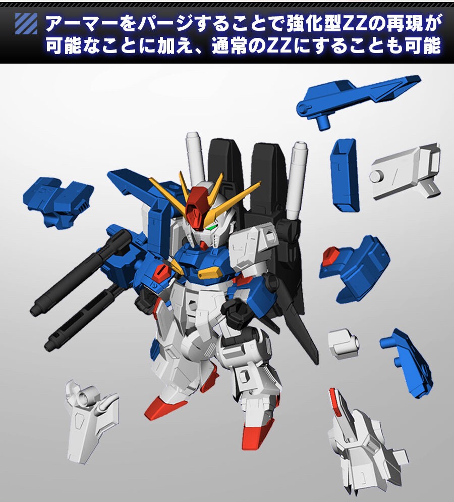 PRE-ORDER : Mobile Suit Gundam MOBILE SUIT ENSEMBLE EX37 Full Armor ZZ Gundam