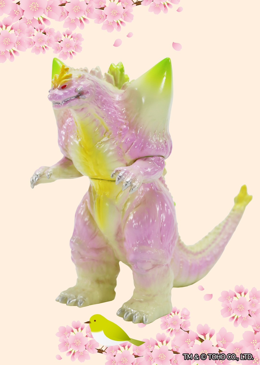 Pre-order : *CCP Japan Web Limited* Middle Size Series Godzilla EX Space Godzilla Spring Pastel Color Ver. by CCP
