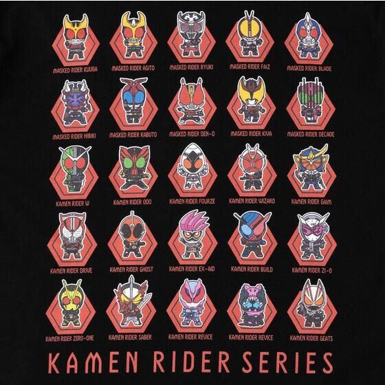 PRE-ORDER : Kamen Rider Geats & Kamen Rider Series Deformed T-shirt
