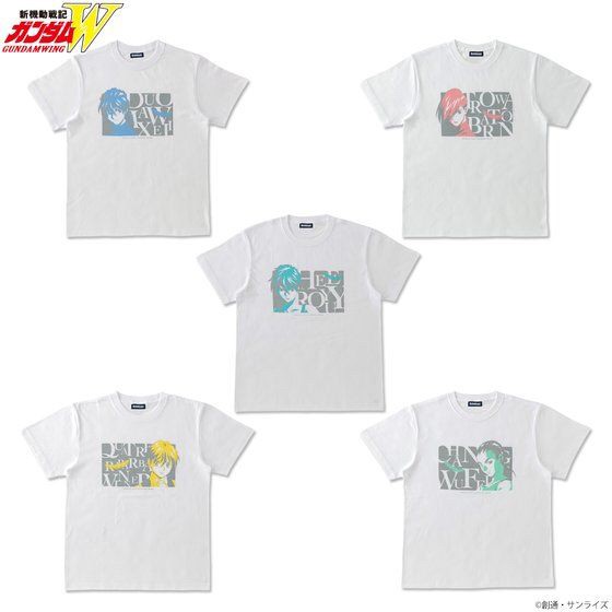 PRE-ORDER : New Mobile Report Gundam Wing Tri-Color Item T-shirt