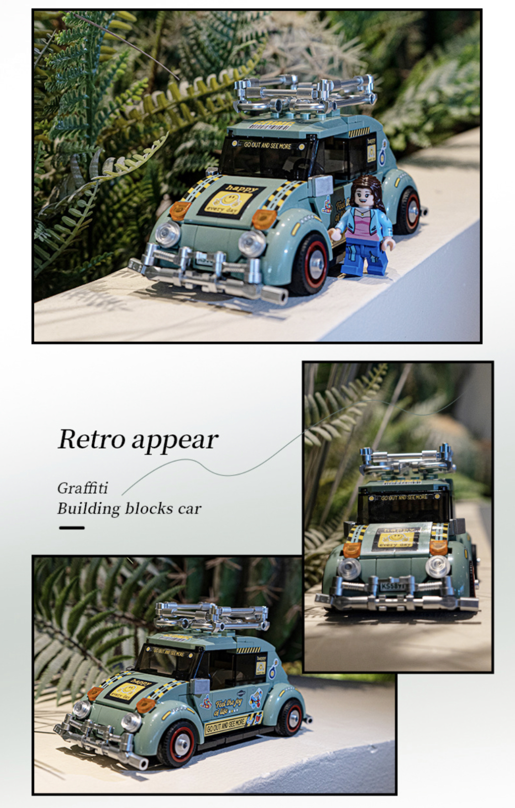 Decool 28005 - 28008 Ford Racing Pacemaker Graffiti Car