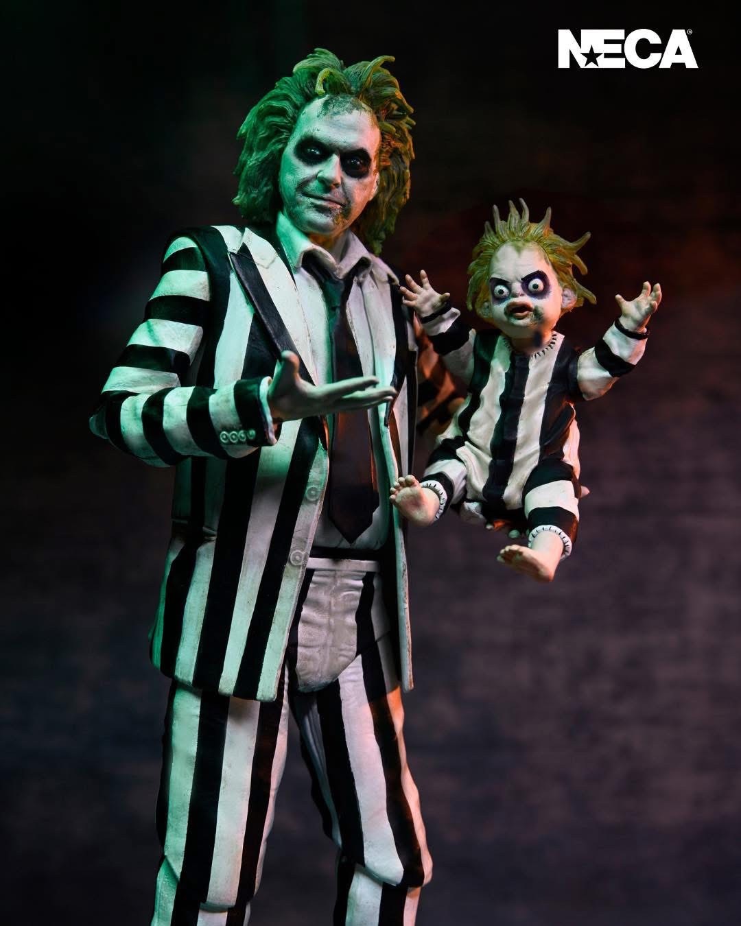 Pre-order : Beetlejuice Beetlejuice - Ultimate Striped Suit Beetlejuice 7" Scale Action Figure by NECA
