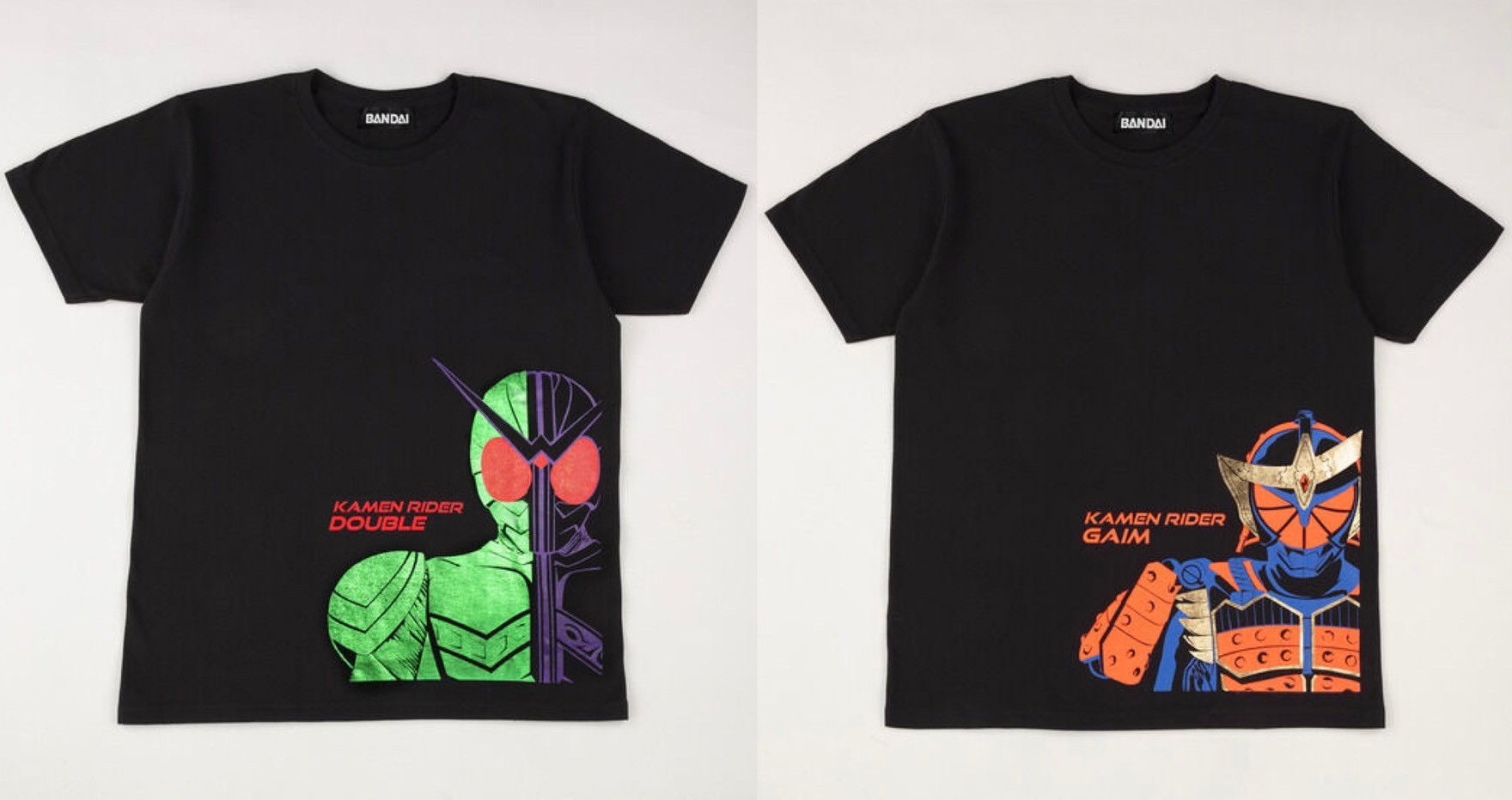 PRE-ORDER : Kamen Rider W/Gaim Metallic T-shirt