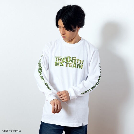 PRE-ORDER : STRICT-G "Mobile Suit Gundam 08th MS Platoon" Long Sleeve T-shirt 08MS Logo CAMO