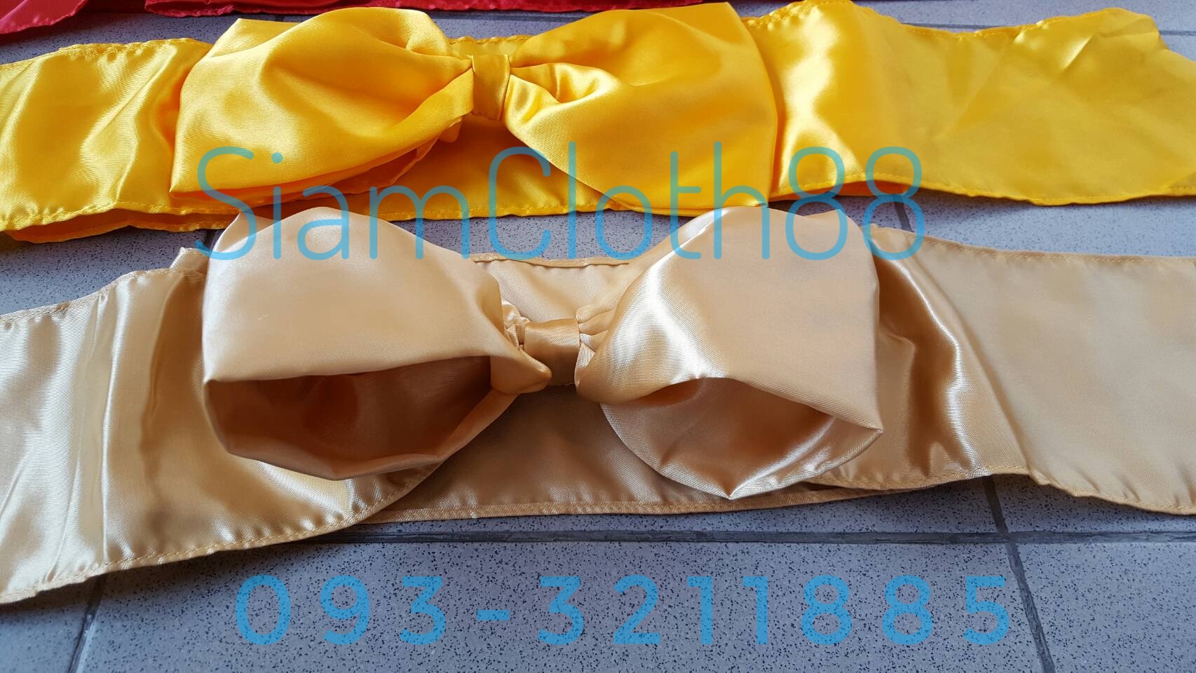 โบว์สำเร็จรูป เนื้อผ้าต่วน