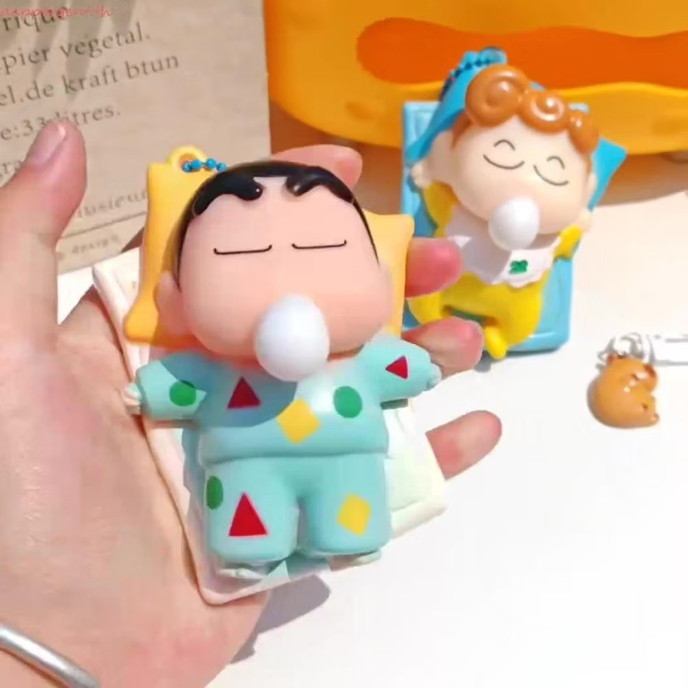 พวงกุญแจชินจัง Crayon Shinchan บีบแล้วขี้มูกโป่ง