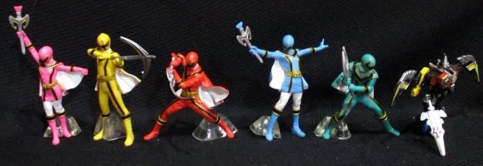 Mahou Sentai Magiranger Full Color Heroes Gashapon by Bandai (Set of 6)