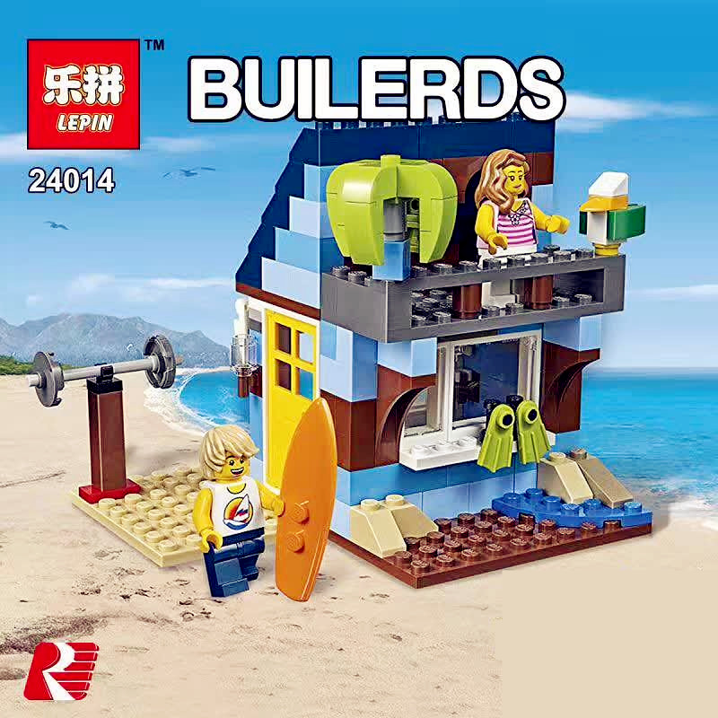 Lepin 24014 City Creator 3 in 1 Beachside Vacation 295pcs