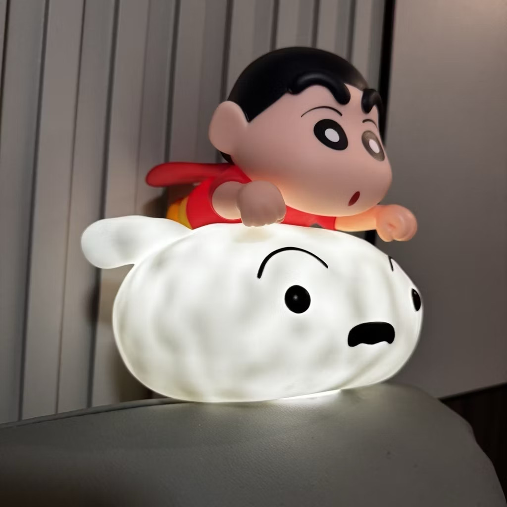 โคมไฟชินจัง - Crayon Shinchan Riding Shiro Night Light Lamp