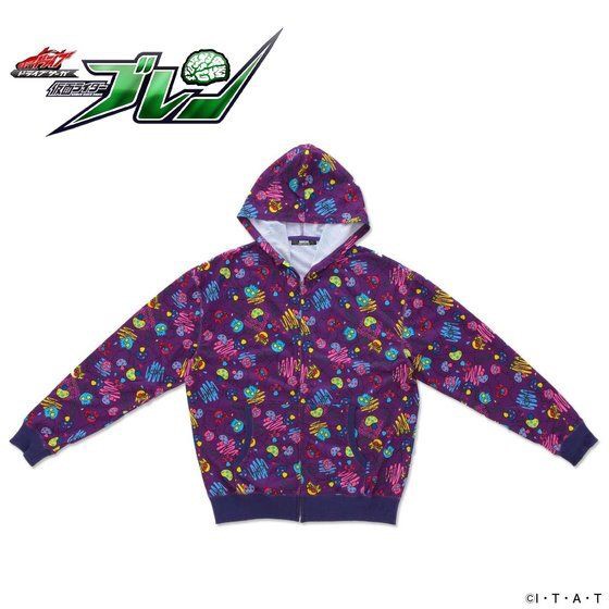 PRE-ORDER : Drive Saga: Kamen Rider Brain Handkerchief Design Hoodie