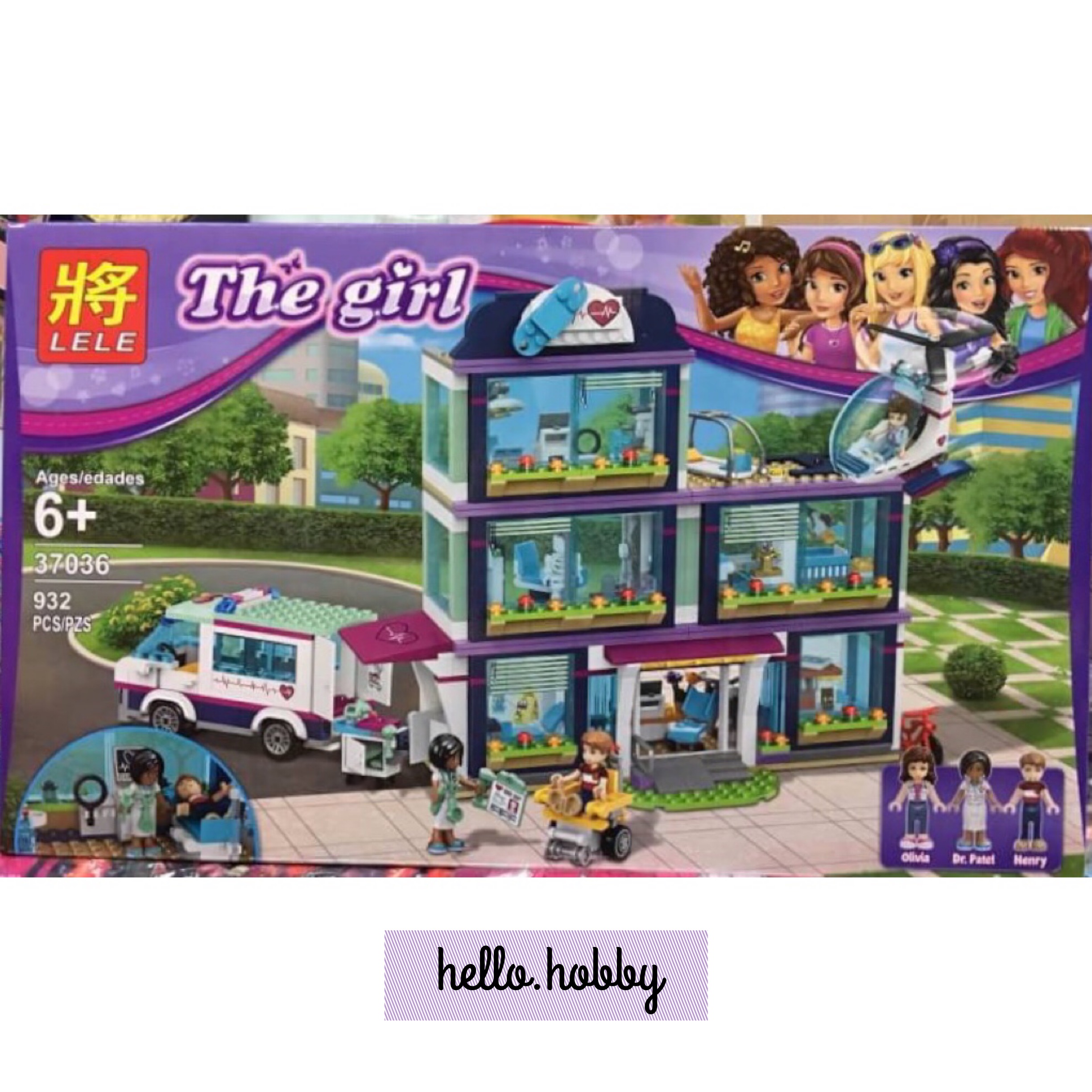 Lele 37036 Friends Heartlake Hospital 932pcs