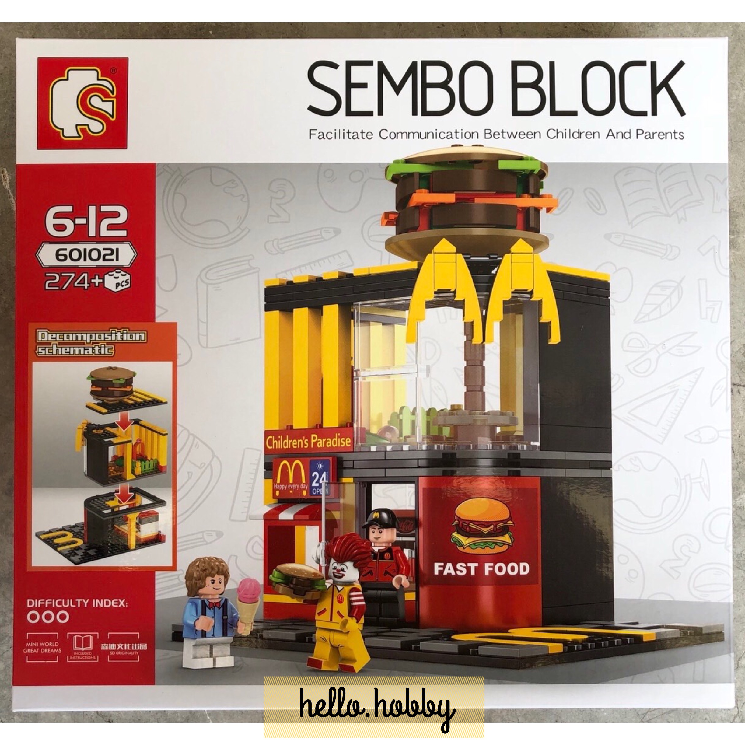 Sembo Block - 601021 Mc Donald 274pcs