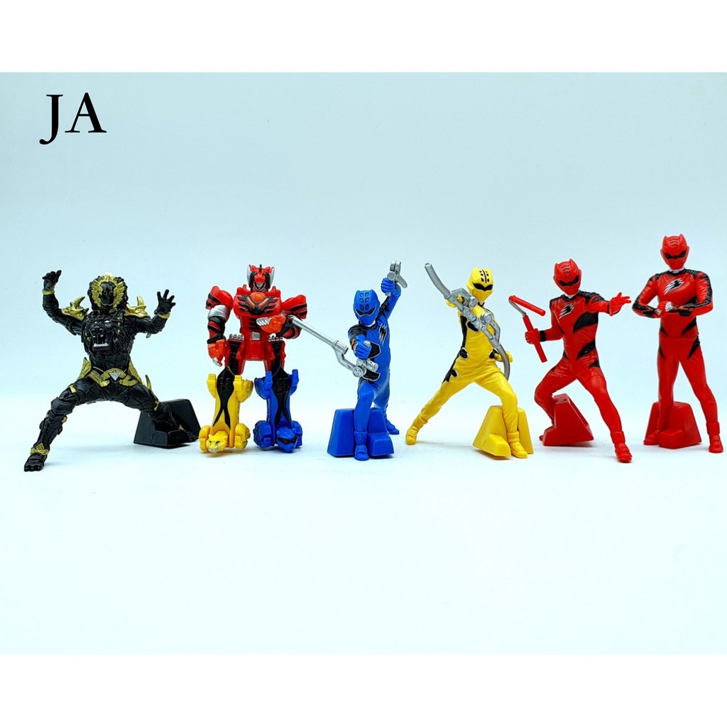 Juuken Sentai Gekiranger Full Color Heroes vol. 1 Gashapon by Bandai (Set of 6)