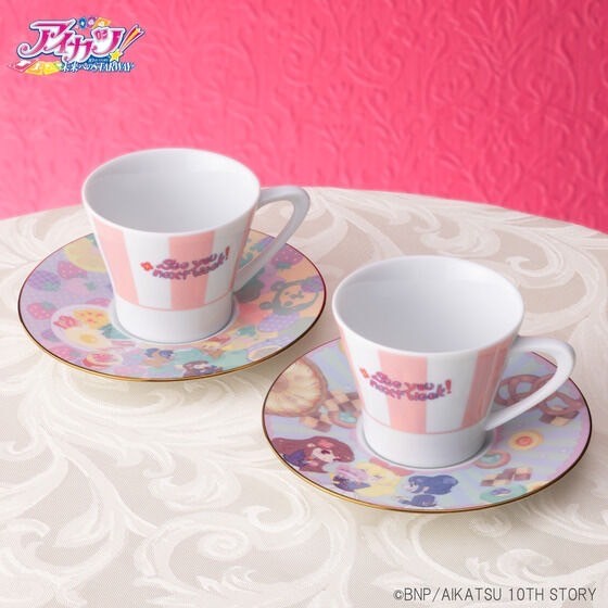 PRE-ORDER : Aikatsu! Calendar Girl Teacup & Saucer Set