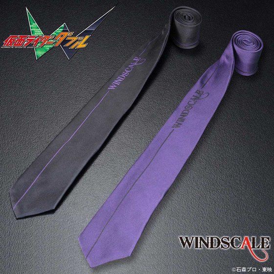 PRE-ORDER : Kamen Rider W WIND SCALE Necktie Logo Pattern Joker Color