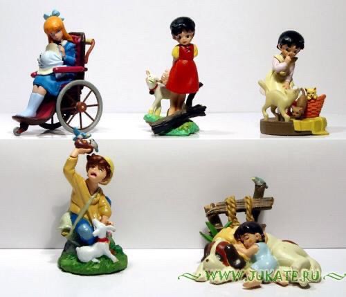 กาชาปอง Kaiyodo Movic K&M Mini Vignette Series The World Masterpiece Theater: Heidi, A Girl of the Alps Gashapon (Set of 5) by Kaiyodo