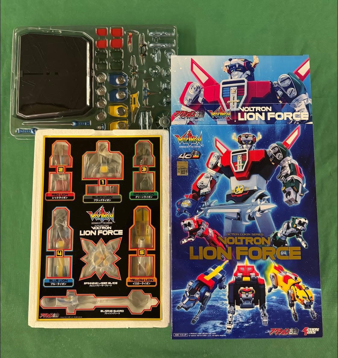 Action Gokin - Voltron Lion Force by Action Toys (Set of 3)