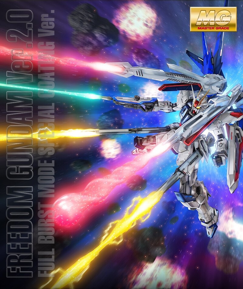 PRE-ORDER : MG 1/100 FREEDOM GUNDAM VER 2.0 (FULL BURST MODE SPECIAL COATING VER) PLASTIC MODEL