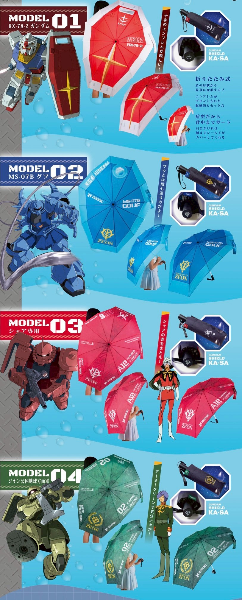 PRE-ORDER : Mobile Suit Gundam Gundam Shield Umbrella