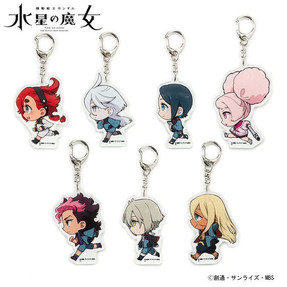 PRE-ORDER : Mobile Suit Gundam The Witch from Mercury Running Deformed Series Acrylic Keychain