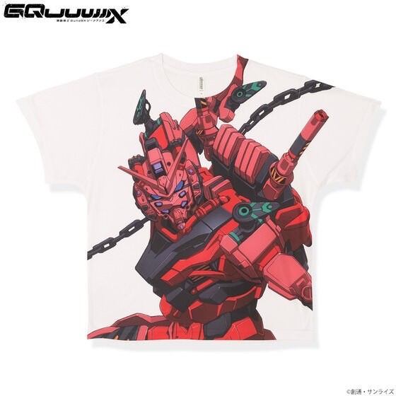 PRE-ORDER : Mobile Suit Gundam GQuuuuuuX Full Panel T-Shirt Red Gundam