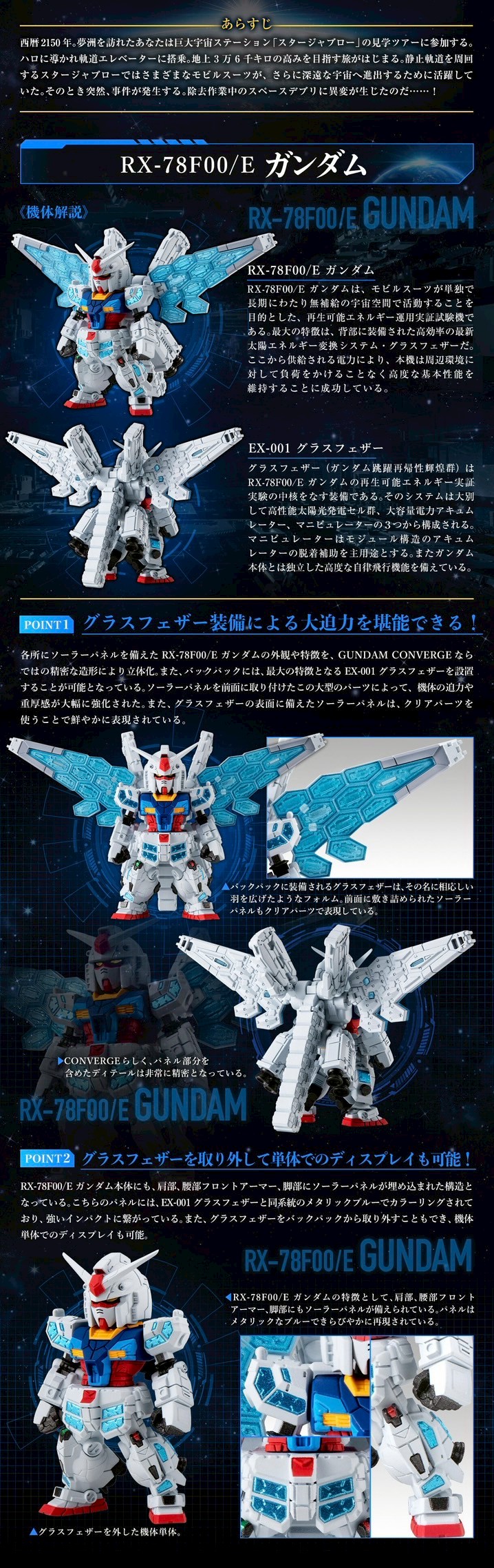 PRE-ORDER : FW GUNDAM CONVERGE RX-78F00/E Gundam