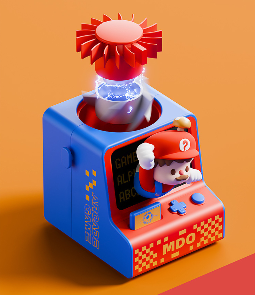 พัดลมมือถือ Portable Fan - Arcade Game - Mario / Panda / Brown Sugar