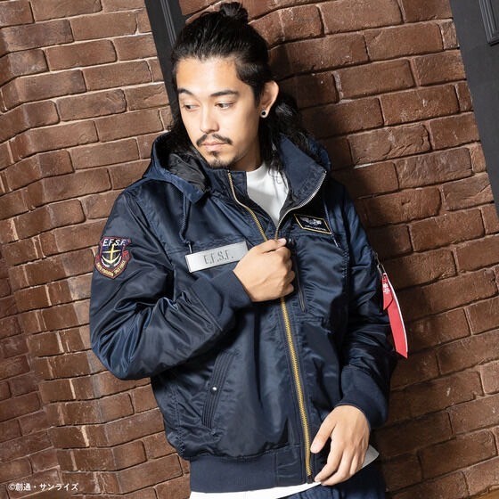 PRE-ORDER : STRICT-G ALPHA Hooded Rib Jacket "Mobile Suit Gundam"