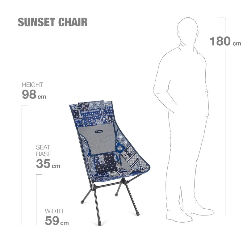 เก้าอี้ Helinox sunset chair blue bandana