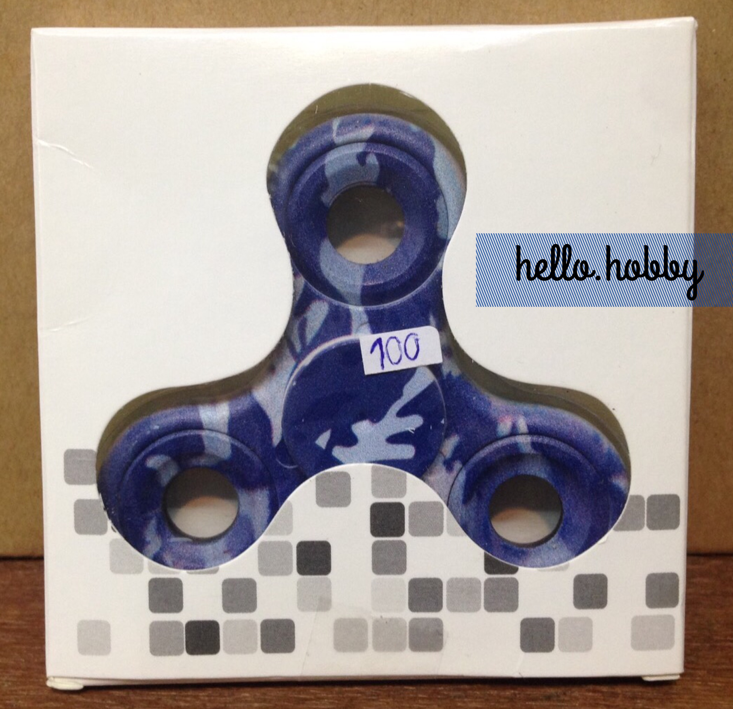 Fidget Spinner - Classic Dark Blue Camouflage