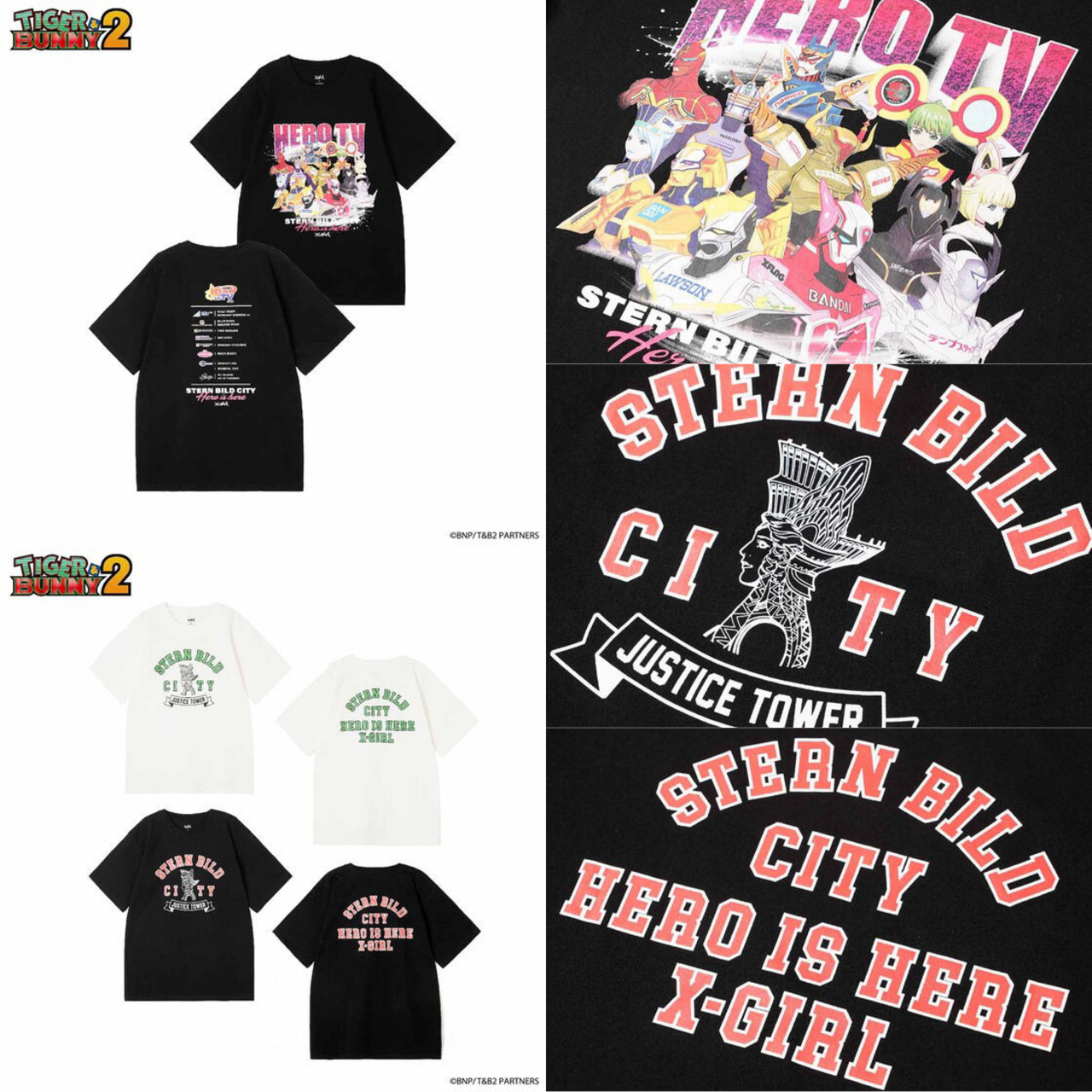 PRE-ORDER : X-girl × TIGER & BUNNY 2