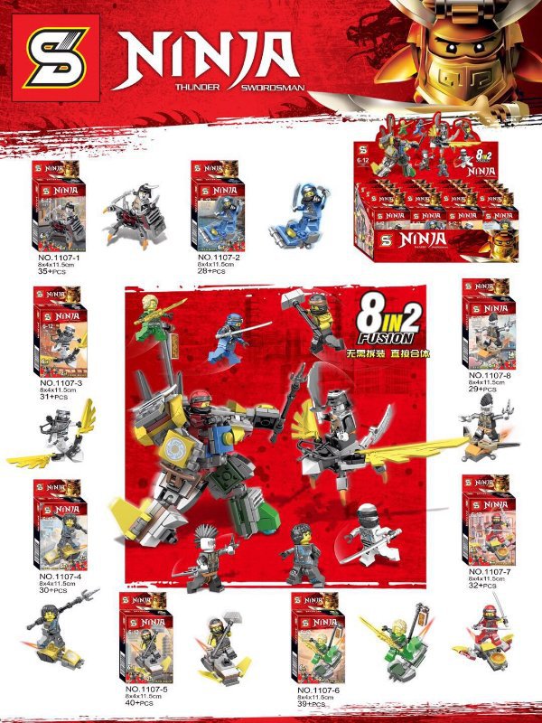SY 1107 1-8 Ninjago 8 in 2