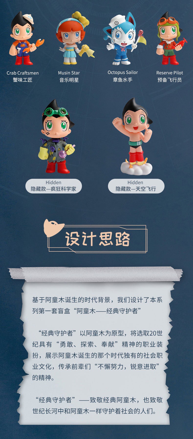 Blind Box - Astro Boy Retro Career Series (8+2secret)