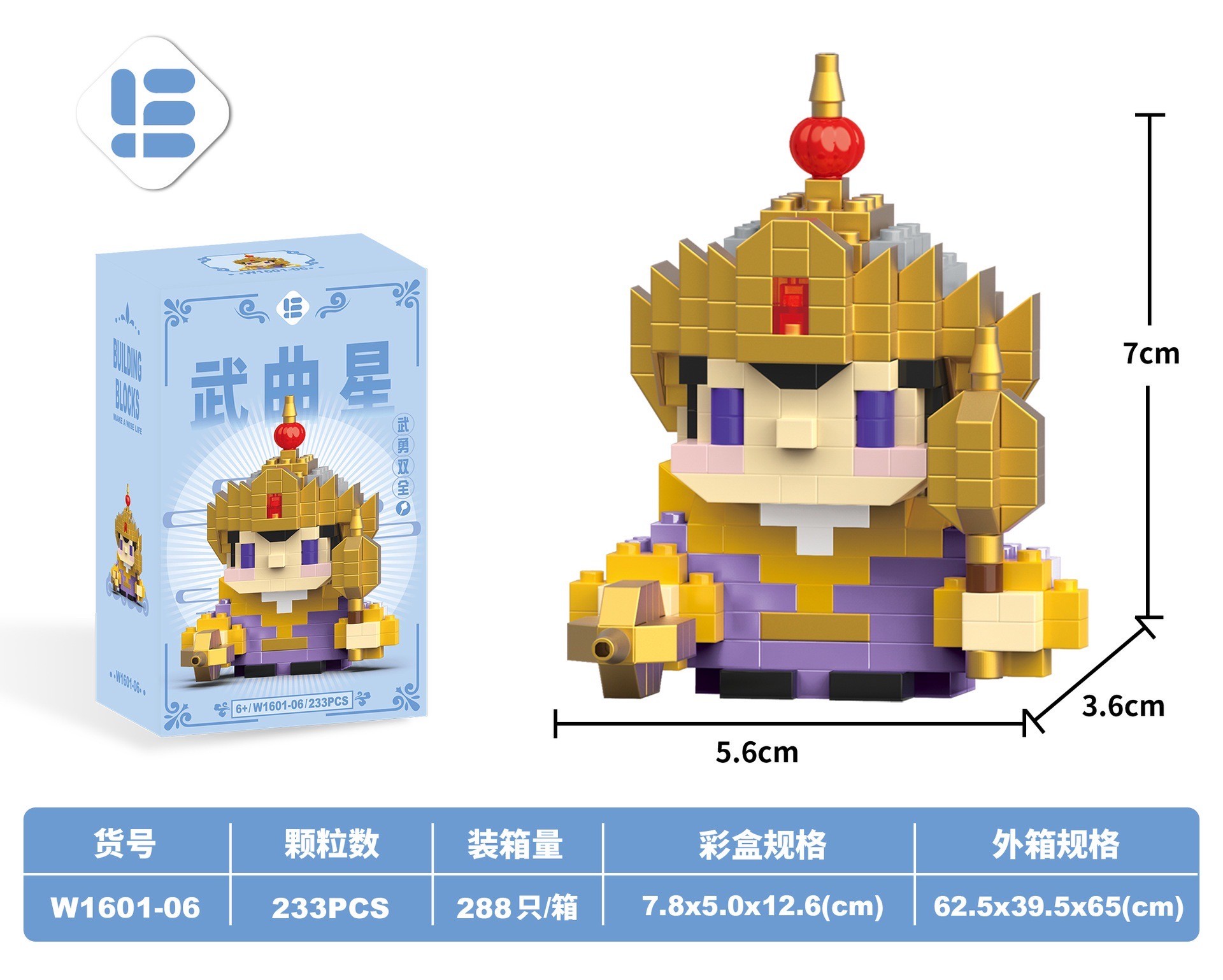 ตัวต่อนาโน Size M - W 1601 All of God