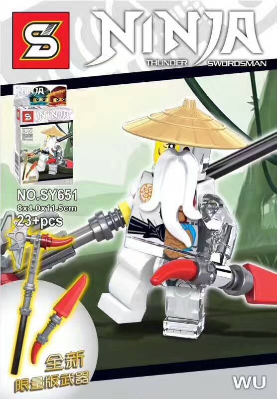 SY 651 Ninjago with Half Transparent Bodies