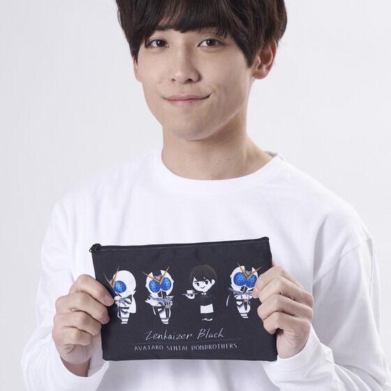 PRE-ORDER : Avataro Sentai Donbrothers Zenkaizer Black Kaito Goshikida Flat Pouch