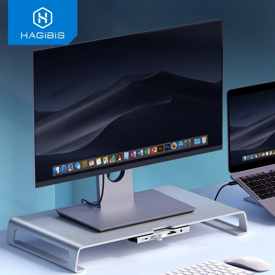 พร้อมส่งจาก กทม Hagibis Mac iMac Display Stand Alluminum High grade with USB type c docking station
