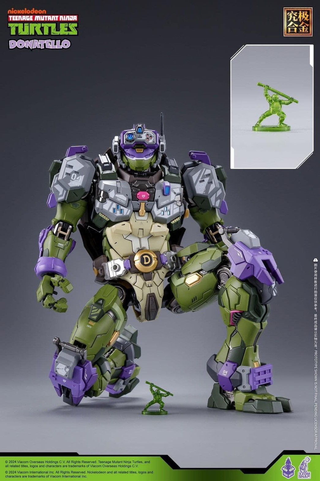 Pre-order : MechaHeat Teenage Mutant Ninja Turtles Donatello Diecast Action Figure by HeatBoys x XZOM SNAP