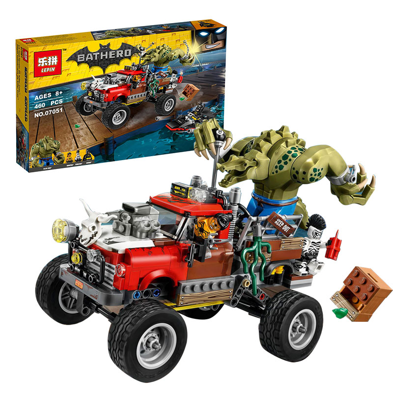 Lepin 07051 The Batman Killer Croc Tail-Gator 480pcs
