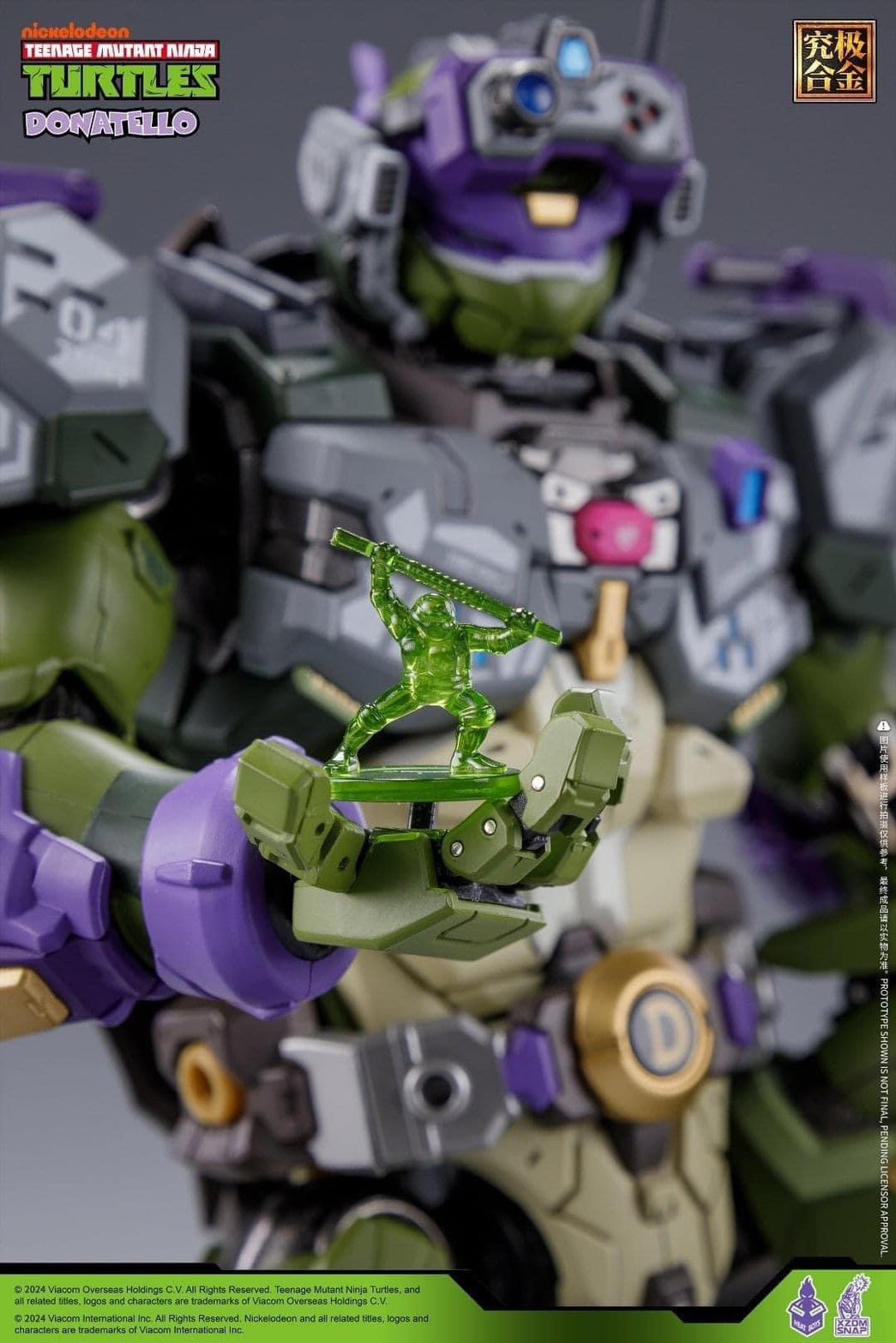 Pre-order : MechaHeat Teenage Mutant Ninja Turtles Donatello Diecast Action Figure by HeatBoys x XZOM SNAP