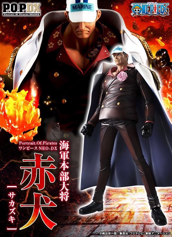 PRE-ORDER : PORTRAIT.OF.PIRATES ONE PIECE NEO-DX NAVY HEADQUARTERS GENERAL AKAINU (SAKAZUKI) PVC FIGURE